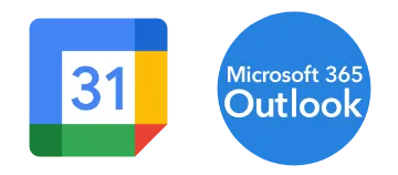 Googleカレンダー、Outlook