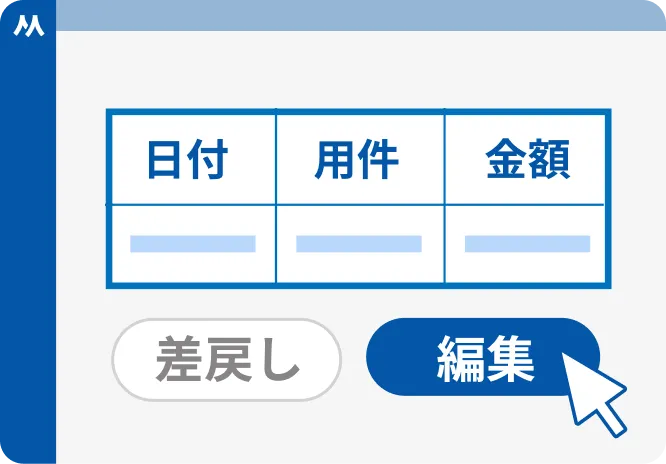 差戻し・修正も簡単